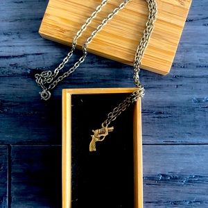 Gold Revolver Necklace